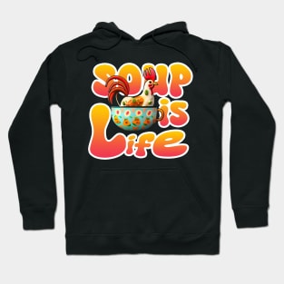 chicken soup with herbs for the soul 20th anniversary Soup Queen Hoodie